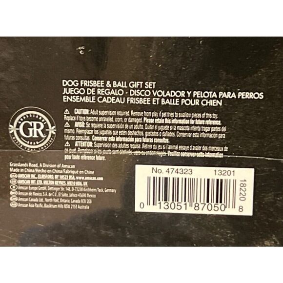 GR Amscan Dog Frisbee & Tennis Ball Playset Christmas Pet Novelty Gift Snowman - Picture 3 of 5